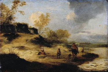 Sandhills with Figures